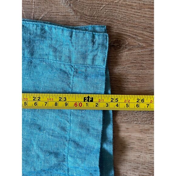 J. CREW x Baird McNutt Irish Linen Blue Button Up Shirt Top Women's Size 2 - Picture 8 of 10